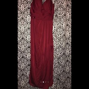Maroon long dress